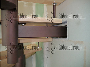 Модульная лестница (коричневый каркас, сосна не крашеная) 10