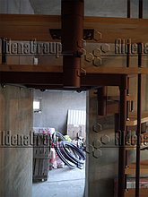 Модульная лестница (коричневый каркас, сосна не крашеная) 26