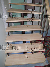 Модульная лестница (коричневый каркас, сосна не крашеная) 25