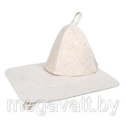 Подарочный набор 2 предмета (шапка, коврик) Hot Pot