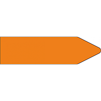 Стрелки для маркировки трубопроводов, оранжевая