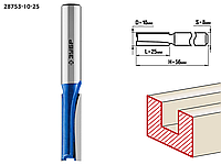 Фреза пазовая прямая, D= 10мм, рабочая длина-25мм, ЗУБР «ПРОФЕССИОНАЛ»