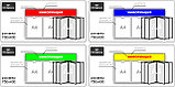 Стенд информационный на 2 кармана А4 и перекидную систему на 6 карманов, фото 3