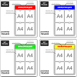 Стенд информационный на 4 кармана А4, фото 3