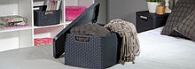 Корзинка с крышкой STYLE BOX L V2 + LID, графит