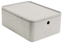 Коробка прямоугольная с крышкой M Beton 8L, серый