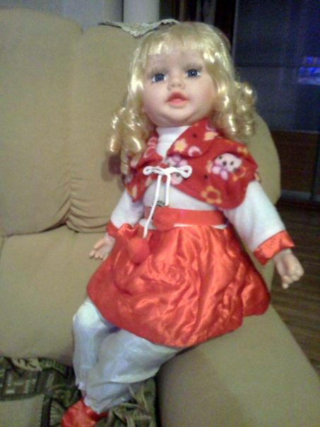 Мягкая кукла красная шапочка 55 см - фото 1 - id-p7169590