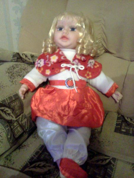 Мягкая кукла красная шапочка 55 см - фото 2 - id-p7169590