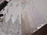 Тюль -ткань для штор Arya  " Французская сетка ETNA  " VYSKY /темное золото, фото 6