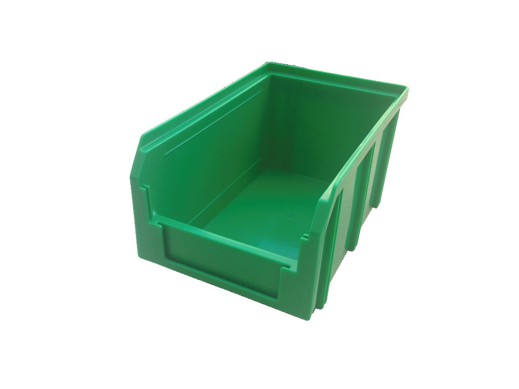 Пластиковый ящик, 1 литр, зеленый