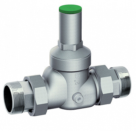 FAR 2810 2 Редуктор давления хромированный под манометр 2"