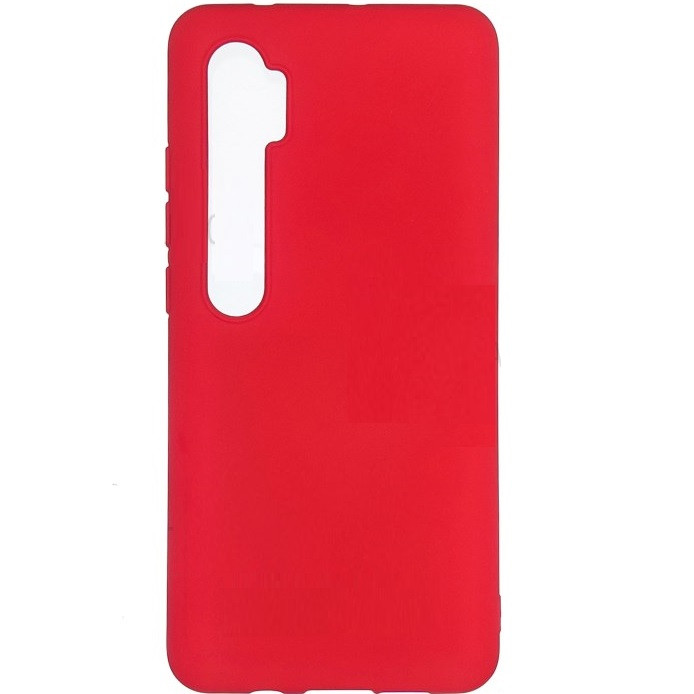 Силиконовый чехол Silky and Soft-Touch Finish красный для Xiaomi Mi CC9 Pro (Mi Note10) - фото 1 - id-p118210775