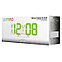 Perfeo LED часы-будильник "LUMINOUS", белый корпус / зелёная подсветка PF-663, фото 2