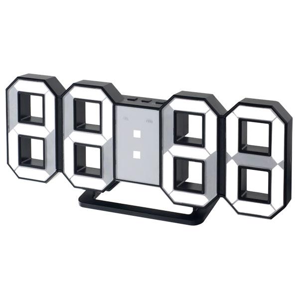 Perfeo LED часы-будильник "LUMINOUS", черный корпус / белая подсветка PF-663 - фото 1 - id-p118213040