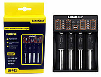 Зарядное устройство LiitoKala Lii-402 для аккумуляторных элементов (в комплекте с USB кабелем)