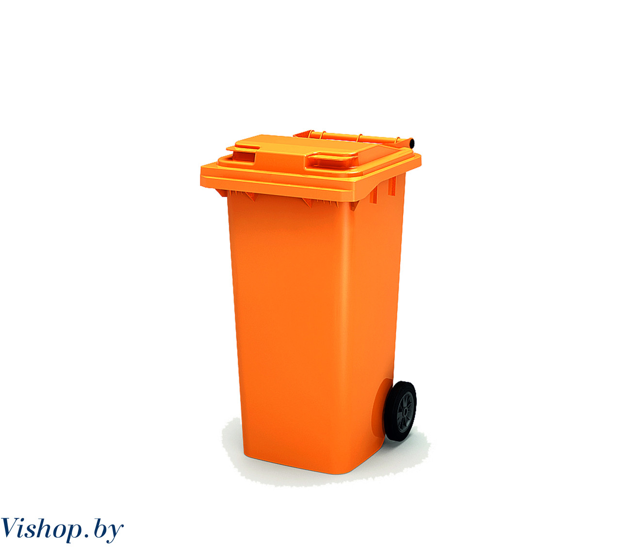 Мусорный контейнер 240 л (оранжевый) - фото 1 - id-p118294301