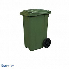 Мусорный контейнер 360 л (зеленый) - фото 1 - id-p118294306