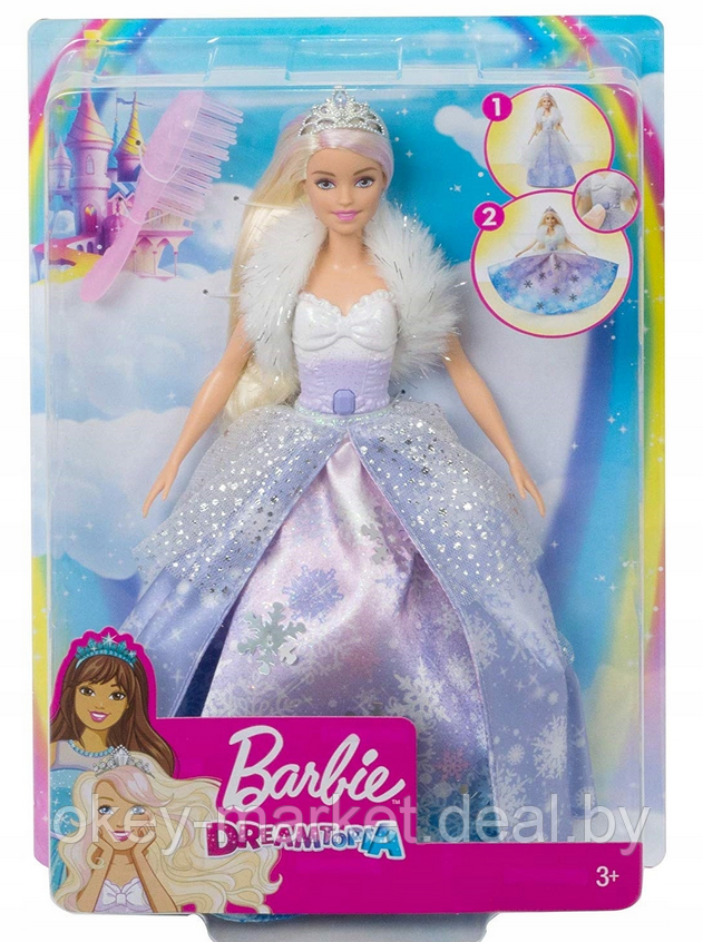 Кукла Барби Dreamtopia Снежная принцесса GKH26 - фото 7 - id-p118321434