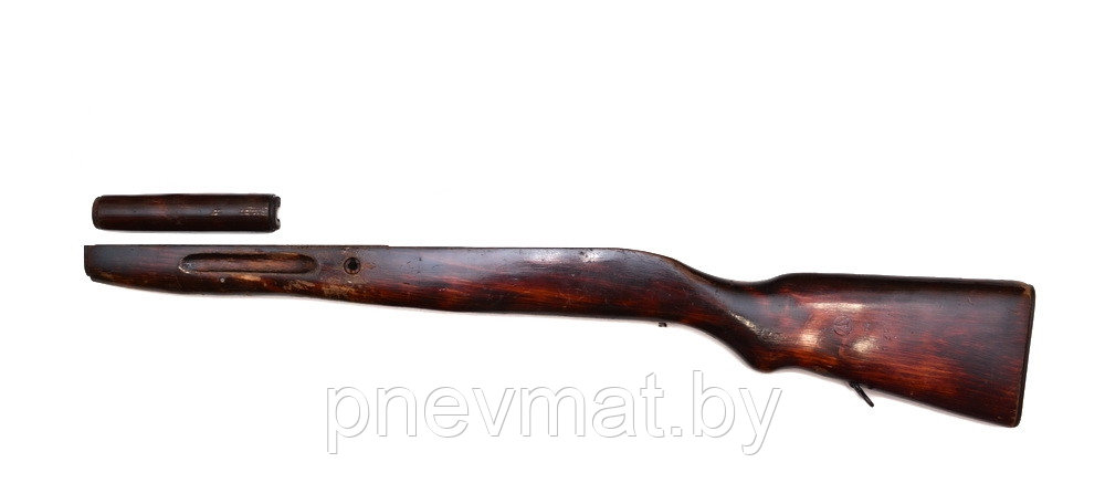 Ложе в сборе с накладкой для ММГ СКС (карабин Симонова) шпон (оригинал СССР).