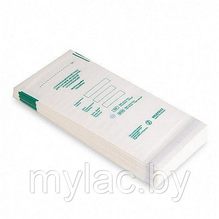 Пакет для паровой, воздушной, этиленоксидной стерилизации бумажный (белый) 100*200 (1 шт.)