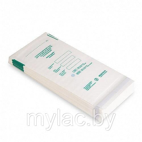 Пакет для паровой, воздушной, этиленоксидной стерилизации бумажный (белый) 100*200 (1 шт.) - фото 1 - id-p118395416
