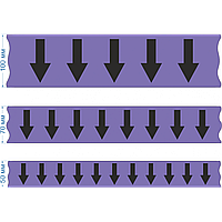 Маркировочная лента для трубопровода со стрелками, фиолетовая