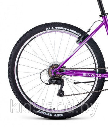 Велосипед Forward Iris 26 1.0" (фиолетовый) - фото 4 - id-p118410799