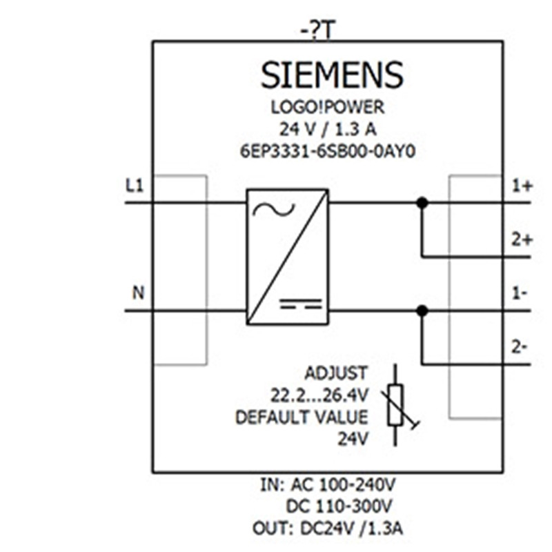 Siemens 6EP3331-6SB00-0AY0 Блок питания стабилизированный LOGO POWER 24V/1.3 A, 100-240 В, 24В/1.3A - фото 2 - id-p116773472