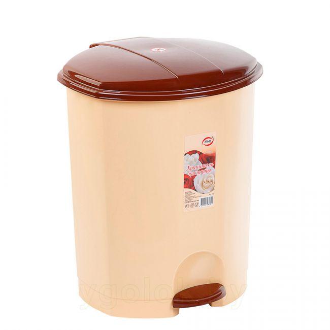 Пластиковый контейнер для мусора с педалью 7 л - фото 1 - id-p118413545
