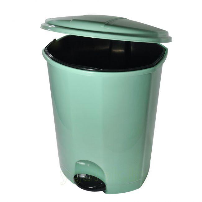 Пластиковый контейнер для мусора с педалью 18 л