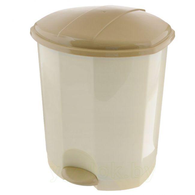 Пластиковый контейнер для мусора с педалью 11 л - фото 1 - id-p118413625
