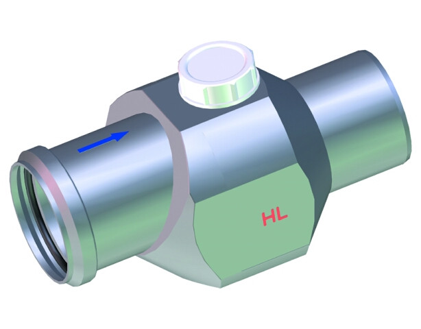 HL4/7 Обратный канализационный клапан "шар-поплавок" с прочисткой, возможна вертикальная и горизонтальная уста