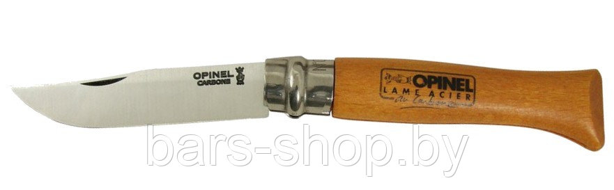 Нож складной Opinel 10 углеродистая сталь - фото 1 - id-p7204947