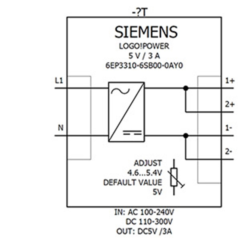 Siemens 6EP3310-6SB00-0AY0 Блок питания стабилизированный LOGO POWER 5V/3A,100-240В, 5В/3A - фото 2 - id-p116773471