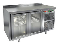 Стол с охлаждаемым шкафом со стекл.двер. HICOLD SNG 11/HT