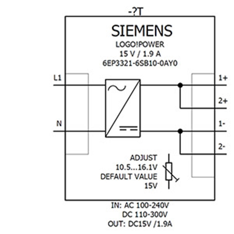Siemens 6EP3321-6SB10-0AY0 Блок питания стабилизированный LOGO POWER 15V/1.9A 100-240В, 15 В/1.9A - фото 2 - id-p116773478