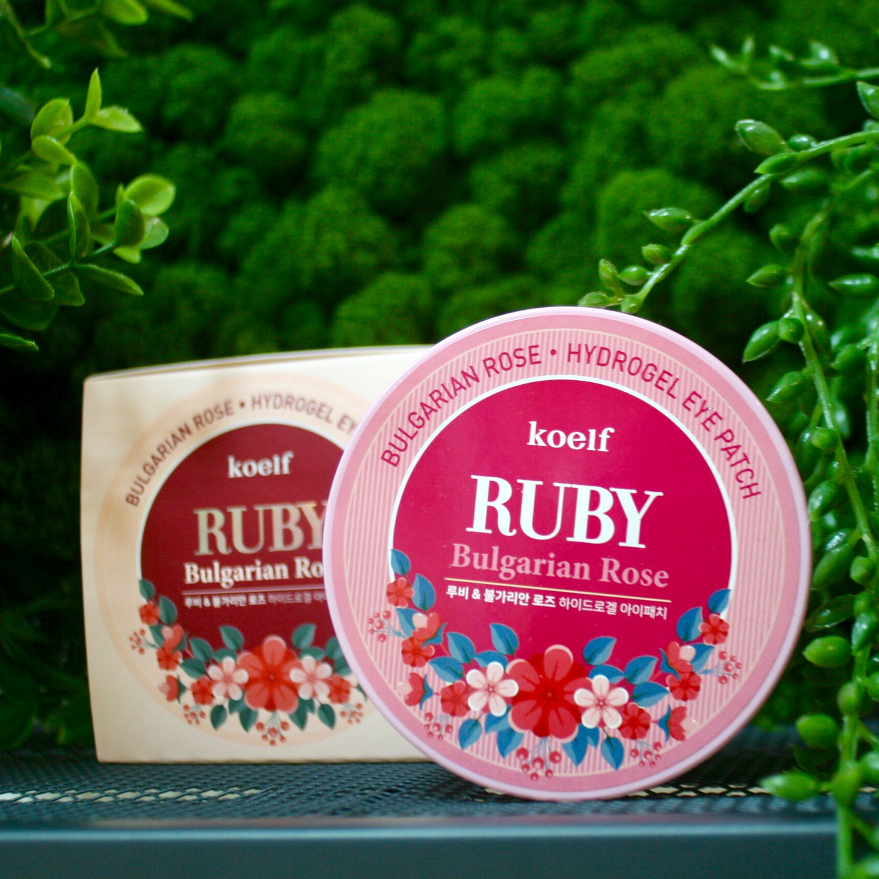 Гидрогелевые патчи для глаз Koelf Ruby Bulgarian Rose Hydrogel Eye Patch, 60 шт./30 применений - фото 1 - id-p118419586