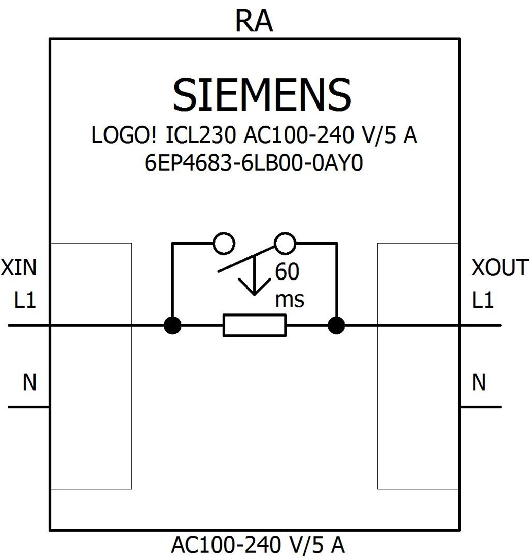 Siemens 6EP4683-6LB00-0AY0 LOGO ICL230 Ограничитель пускового тока, 100-240В, выход 100-240В /5A - фото 2 - id-p116773458