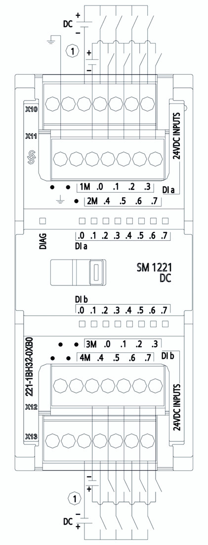 Siemens SIMATIC S7-1200 Модуль дискретного ввода 6ES7221-1BH32-0XB0 SM 1221, 16DI - фото 2 - id-p116773428