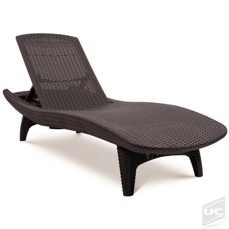 ШЕЗЛОНГ KETER SUN LOUNGER PACIFIC, КОРИЧНЕВЫЙ