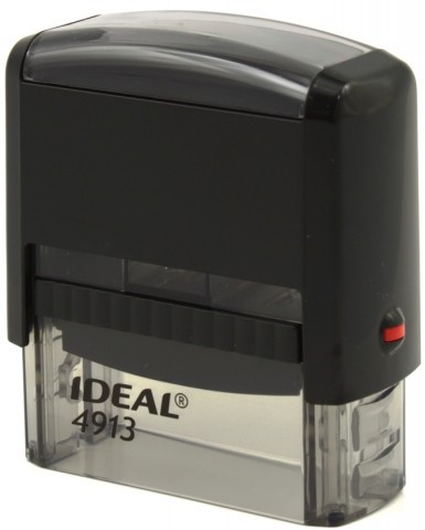 Автоматическая оснастка Ideal 4913 для клише штампа 58*22 мм, корпус черный