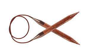 Knit Pro Спицы круговые Ginger 2.5 мм/ 80см, дерево, коричневый