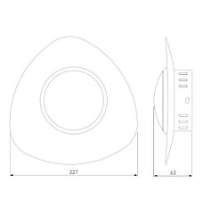 Подсветка светодиодная 40151/1 LED черный Scuro Eurosvet, фото 3