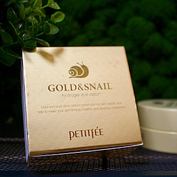 Гидрогелевые патчи для глаз с золотом и улиткой Petitfee Gold & Snail Hydrogel Eye Patch, 60 шт.