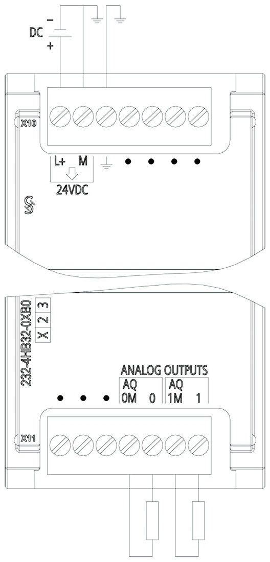 Siemens SIMATIC S7-1200 Модуль аналогового вывода 6ES7232-4HB32-0XB0 SM 1232, 2 AO, +/-10В - фото 2 - id-p116773463