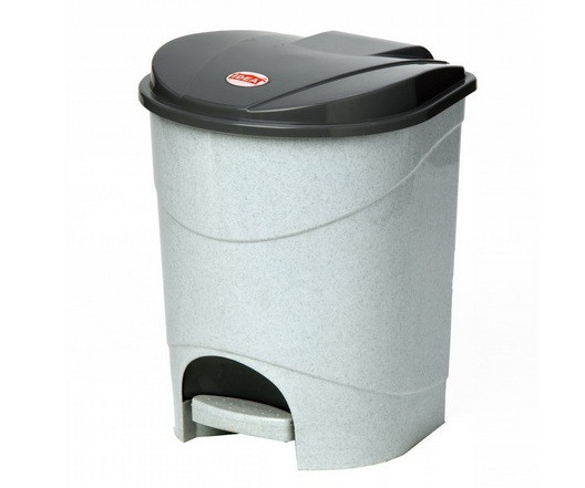 Пластиковый контейнер для мусора с педалью IDEA,11л
