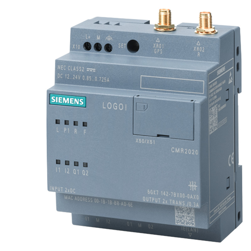 Siemens 6GK7142-7BX00-0AX0 Коммутационный модуль LOGO CMR2020 GSM/GPRS, RJ45, 2XDI,2XDO, SMS, GPS