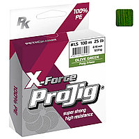 Плетеный шнур ProJig X-Force 100м (зеленый), фото 1