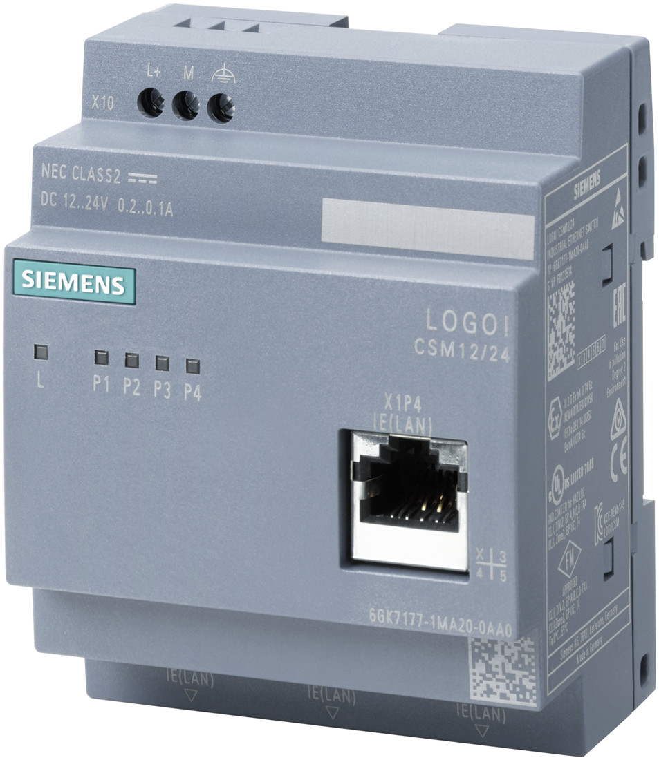 Siemens 6GK7177-1MA20-0AA0 Коммуникационный модуль LOGO CSM12/24 компактный - фото 1 - id-p116773456