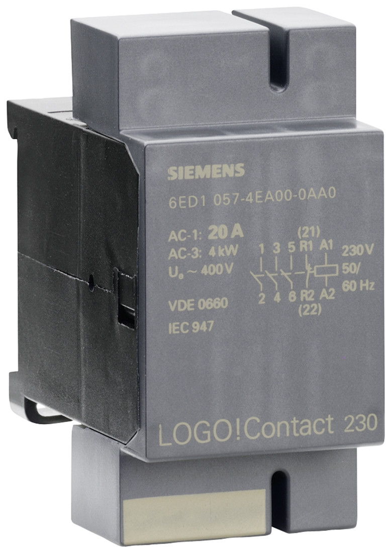 Siemens 6ED1057-4EA00-0AA0 Модуль коммутации 3-х фазных цепей переменного тока LOGO CONTACT 230